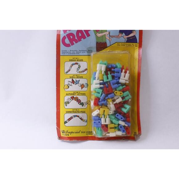 Constructo Pegs, Art Craft Kit, 1974, Imperial Toy Corp, Children, Creativity, - Picture 2 of 2